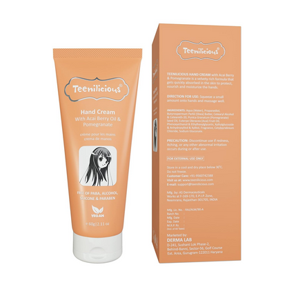 Teenilicious Hand Cream With Acai Berry Oil & Pomegranate
