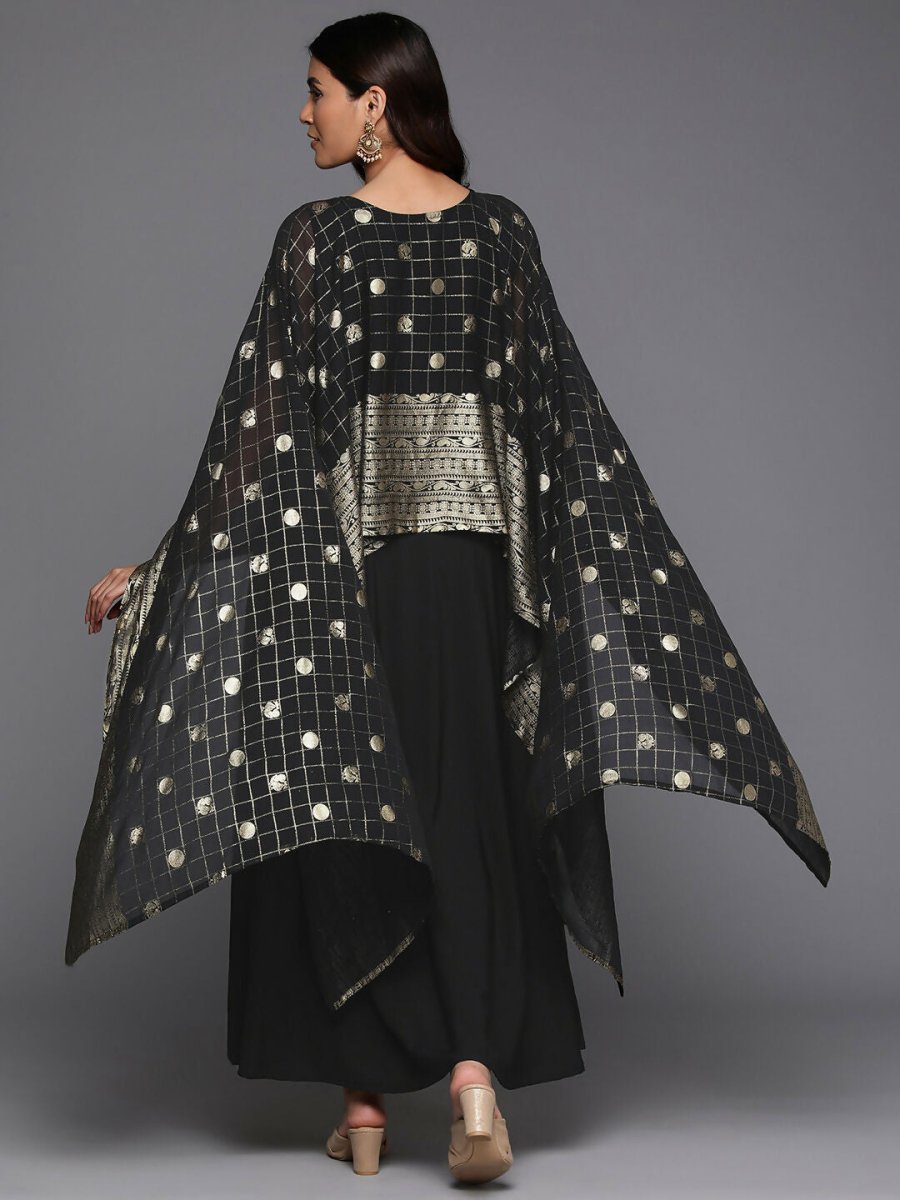 Ahalyaa Women's Traditional wear Ethnic Dress - Black