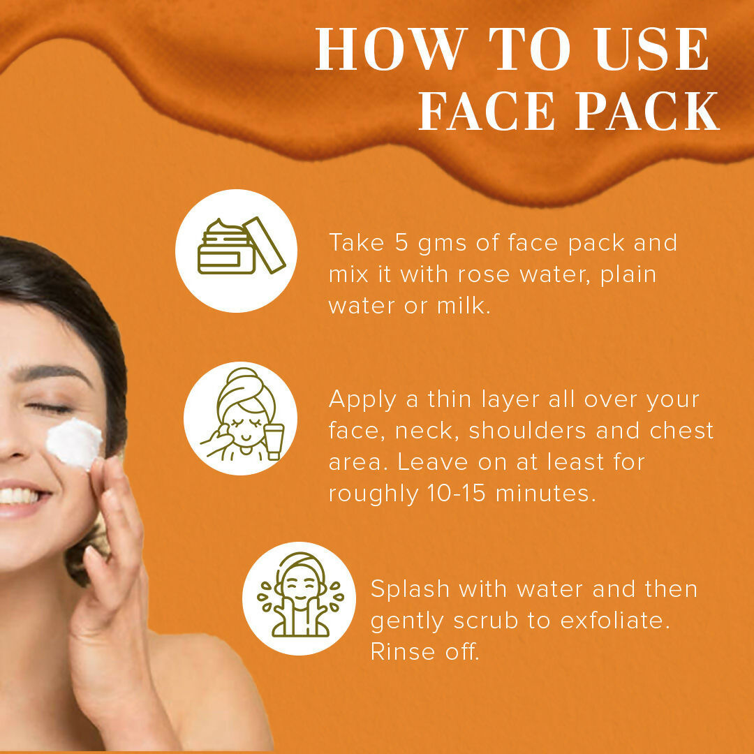 Khadi Natural Rose & Papaya Face Scrub + Sandal & Rose Face Pack