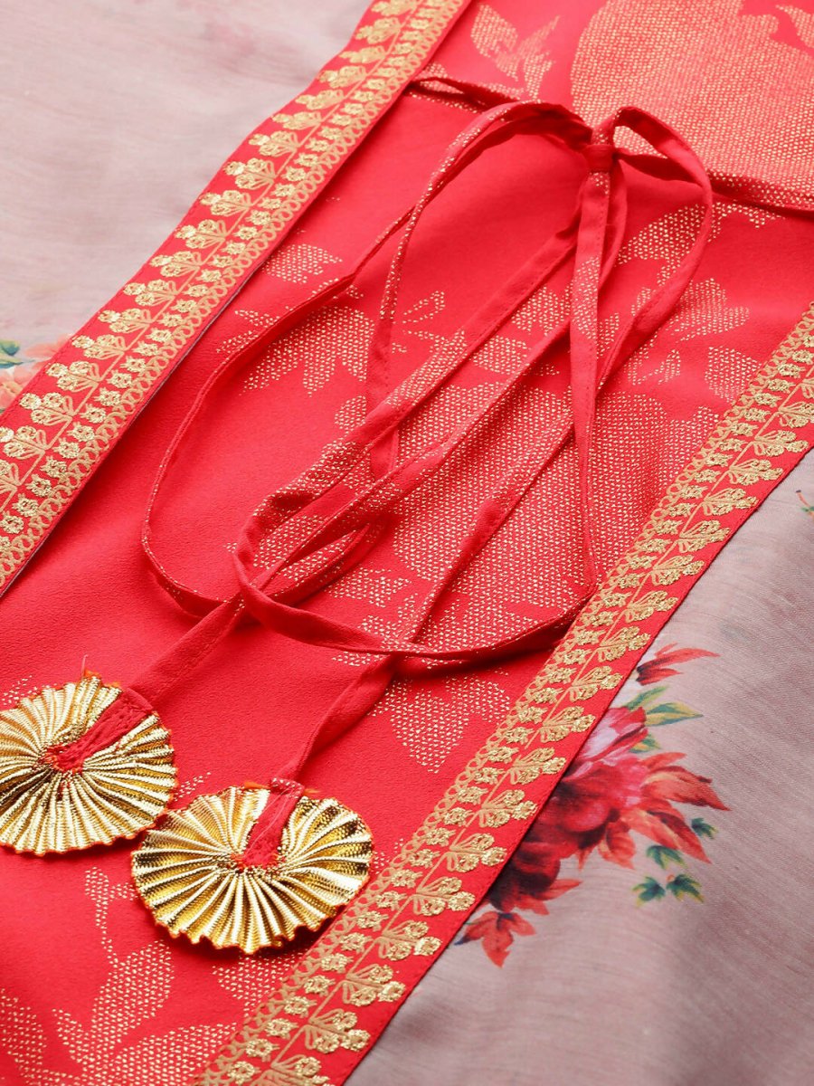 Ahalyaa Women's Traditional wear Ethnic Dress - Red