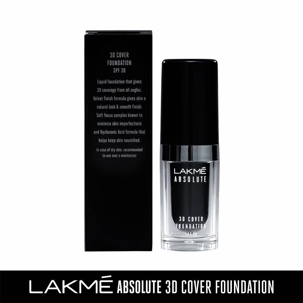 Lakme Absolute 3D Cover Foundation - Cool Cinnamon