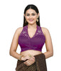 Joban Fashion Women's Purple Embroidered Stitched Blouse