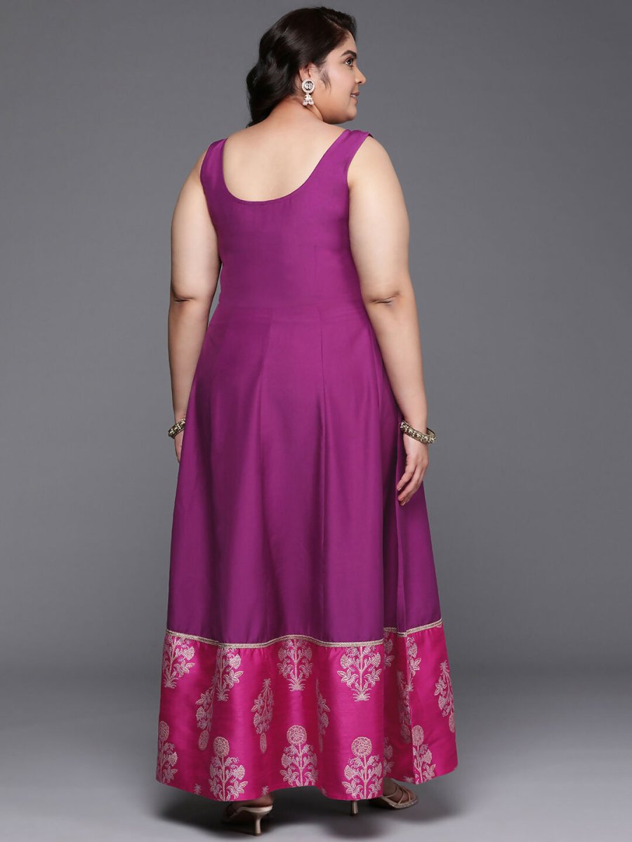 Ahalyaa Women's Traditional wear Ethnic Dress - Purple