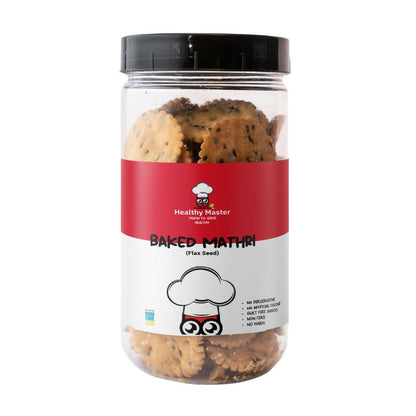 Healthy Master Baked Wheat Mathri (Flax Seed)
