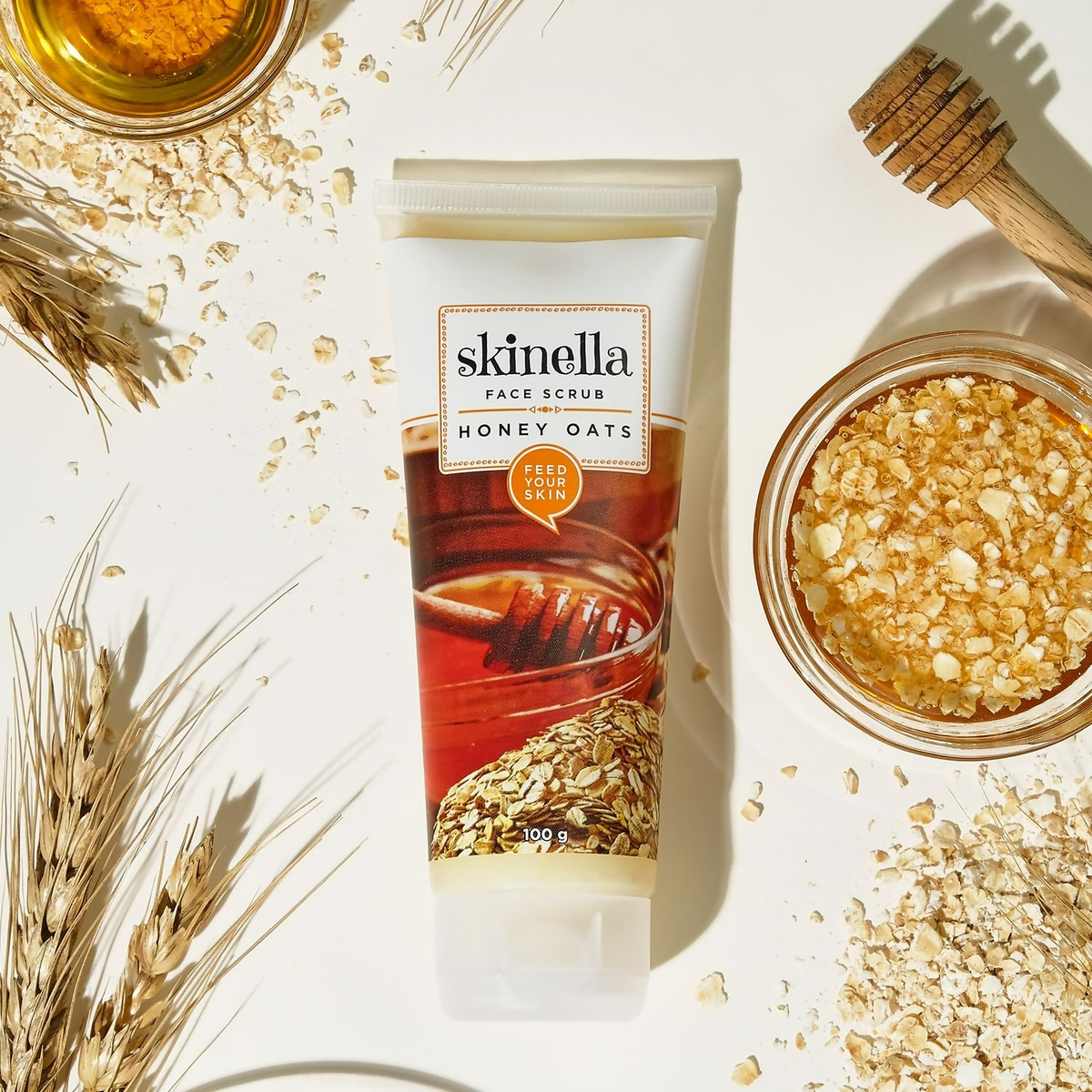 Skinella Honey Oats Natural Face Scrub