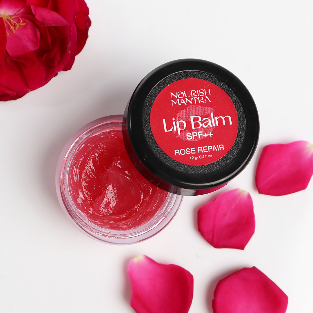 Nourish Mantra Rose Repair Lip Balm With Shea Butter & Vitamin E For Dry, Chapped And Dark Lips