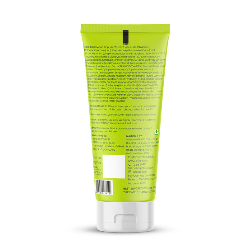 PLIX The Plant Fix Avocado 1% Ceramide Moisture Rush Barrier Repair Cream With SPF 20