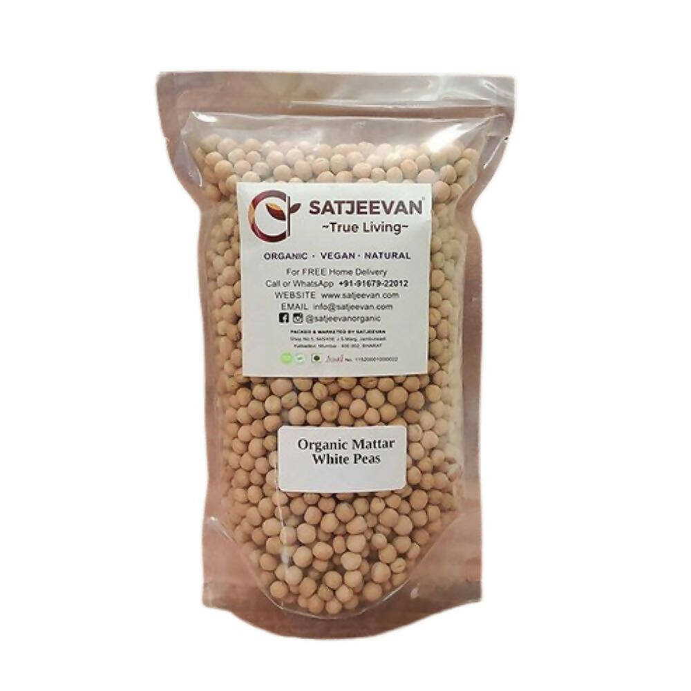 Satjeevan Organic Mattar White Peas