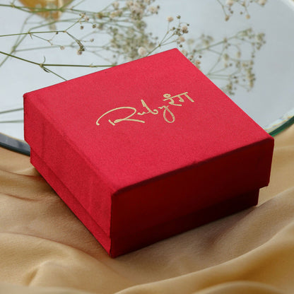 Boat Shaped Earrings with Diamond in Gold (Gold) - Ruby Raang