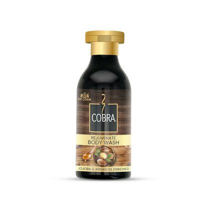ST.JOHN Cobra Natural Body Wash Jojoba & Argan Oil for Deep Moisture & Radiant, Refreshing Fragrance For All Skin Types