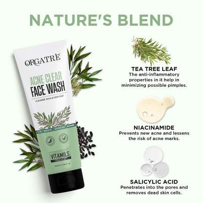 Orgatre Acne Clear Face Wash