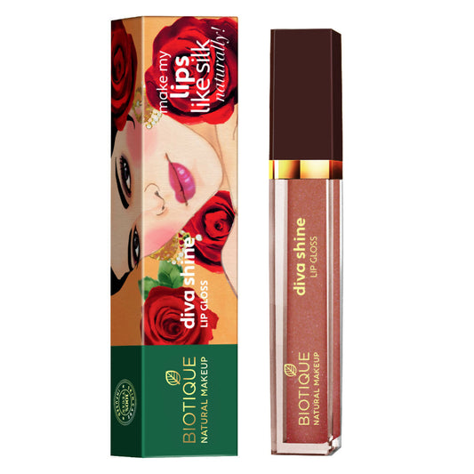 Biotique Diva Shine Lip Gloss - Naughty Nude