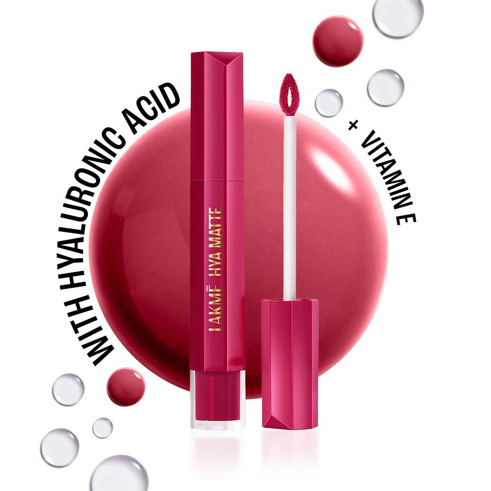 Lakme 9to5 Hya Matte Liquid Lipstick + Hyaluronic Acid - Powersuit Pink