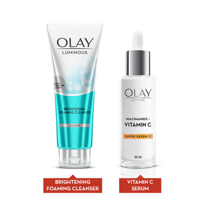 Olay Hydration Boost Kit With Niacinamide + Vitamin-C Super Serum & Cleanser
