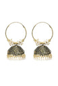 Mominos Fashion Johar Kamal Women's Latest Designer Golden Color Jhumkas