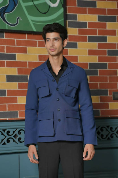Minimal Matrix Black Shacket by Hilo Design