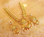 Gold-Polished Lakshmi Kasu Necklace Set