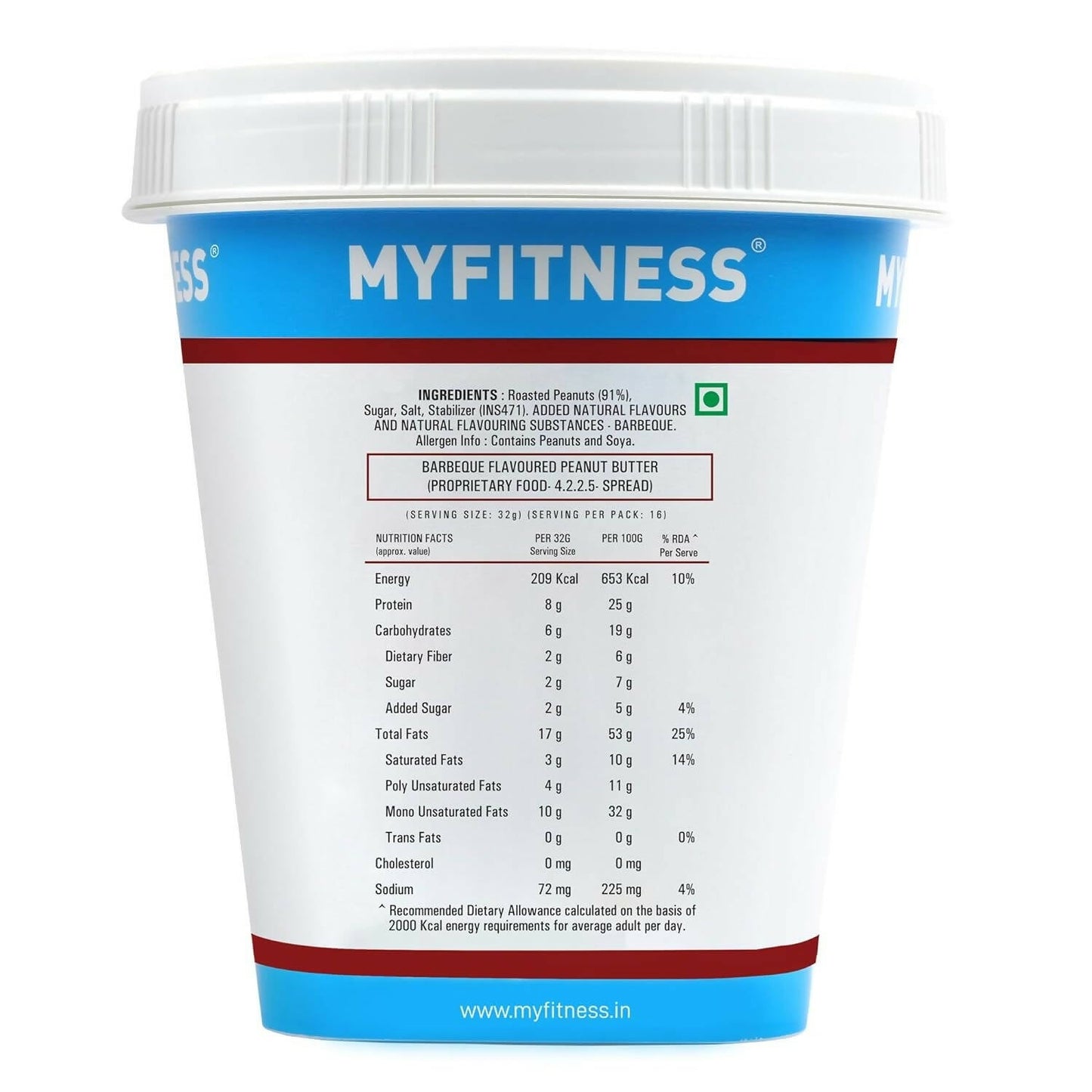 Myfitness Schezwan High Protein Spread & Dip Spicy Smooth Peanut Butter