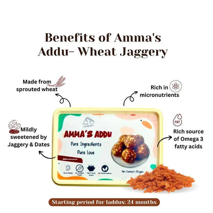Littlecherrymom Amma’s Addu Wheat & Jaggery