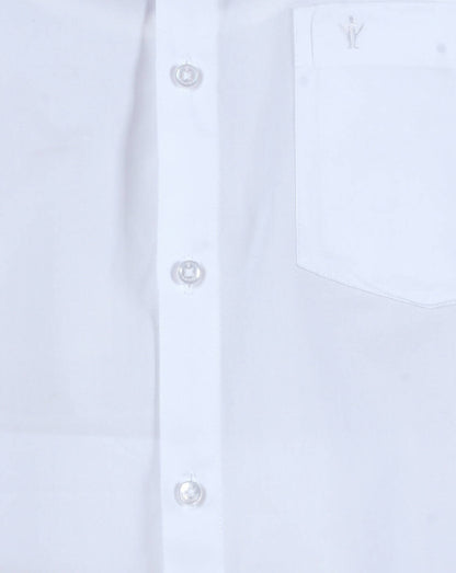 Ramraj Cotton Mens 100% Cotton Half Sleeve White Shirt