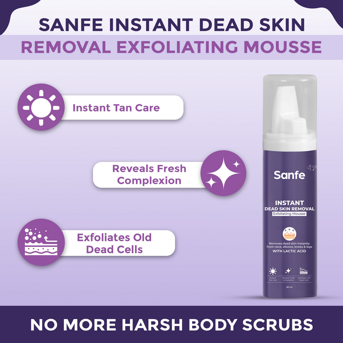 Sanfe Instant Dead Skin Removal Exfoliating Mousse