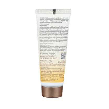 Rivela Lite Weightless Mousse Broad Spectrum UVA/UVB Sunscreen, Bronze SPF 50+