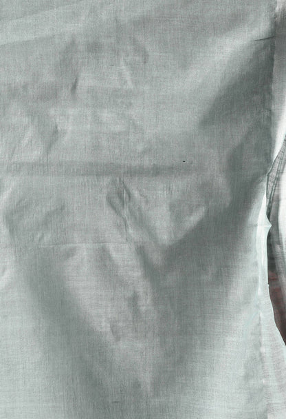 Mominos Fashion Moeza Gray Bhagalpuri Handloom Silk Linen Saree with unstitched Blouse piece