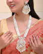 VOJ Gold-Plated Wedding Pearl Jewellery Set