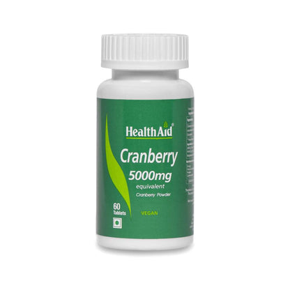 HealthAid Cranberry 5000 mg Equivalent Tablets