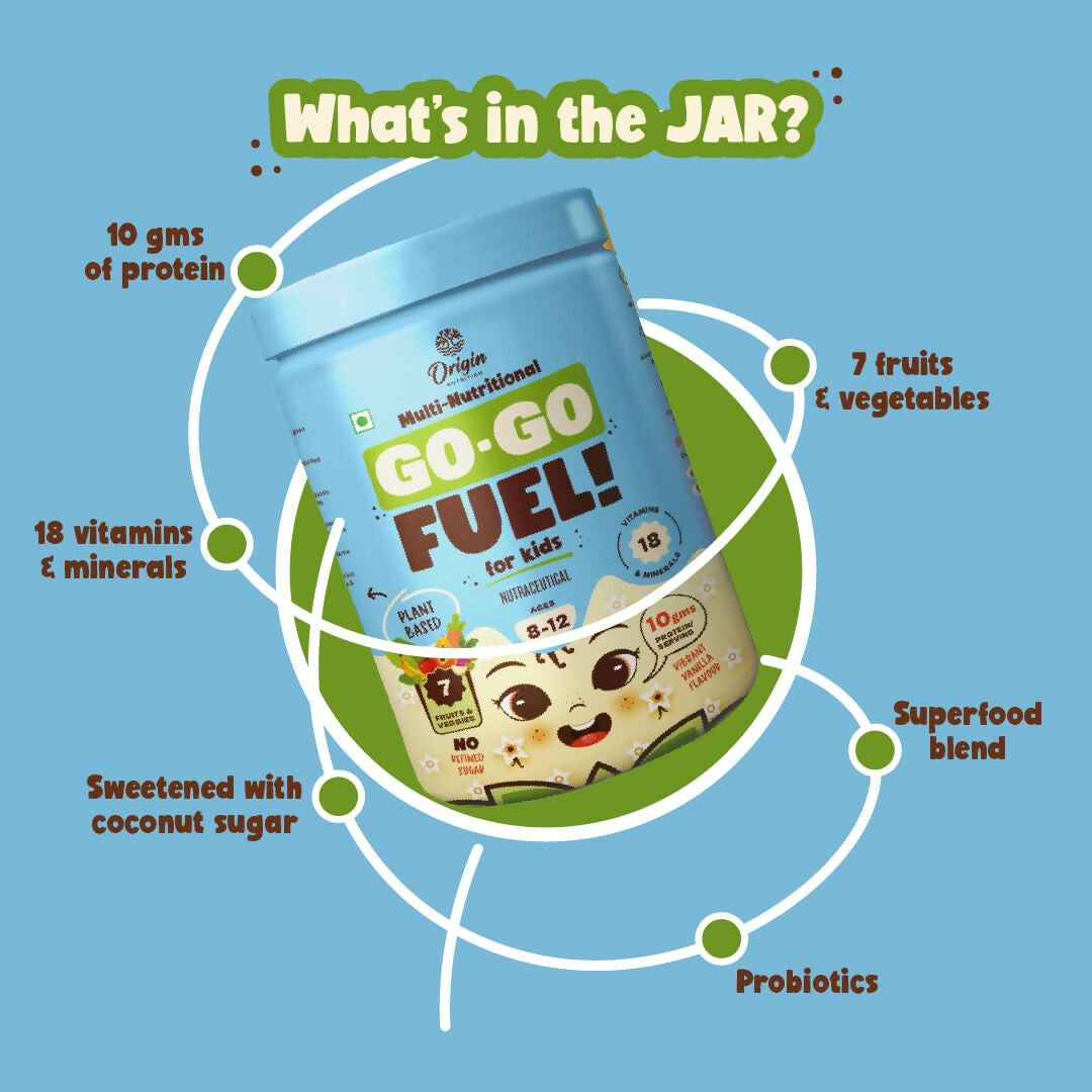 Origin Nutrition Multi Nutritional Go Go Fuel Health Drink For Kids, Ages 8-12 Yrs
