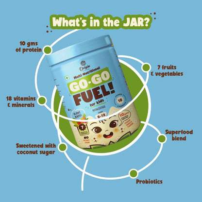 Origin Nutrition Multi Nutritional Go Go Fuel Health Drink For Kids, Ages 8-12 Yrs