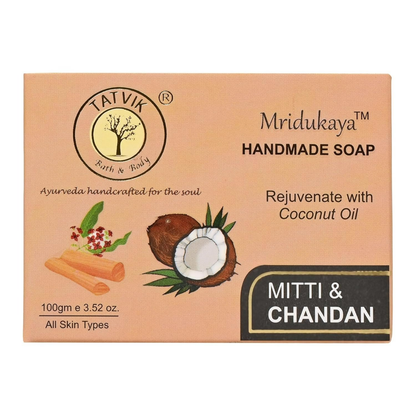 Tatvik Ayurveda Mridukaya Hand Made Soap (Mitti & Chandan)