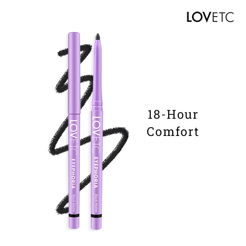 LOVETC Eyephoria Longwear Smudge-Proof Retractable Kajal - Black Matter