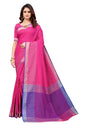Vamika Pink Cotton Silk Saree