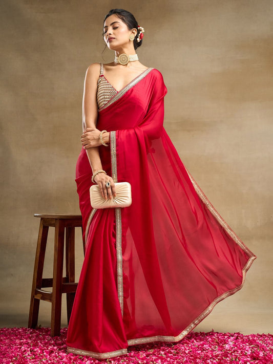 kasee Embroidered Silk Blend Saree