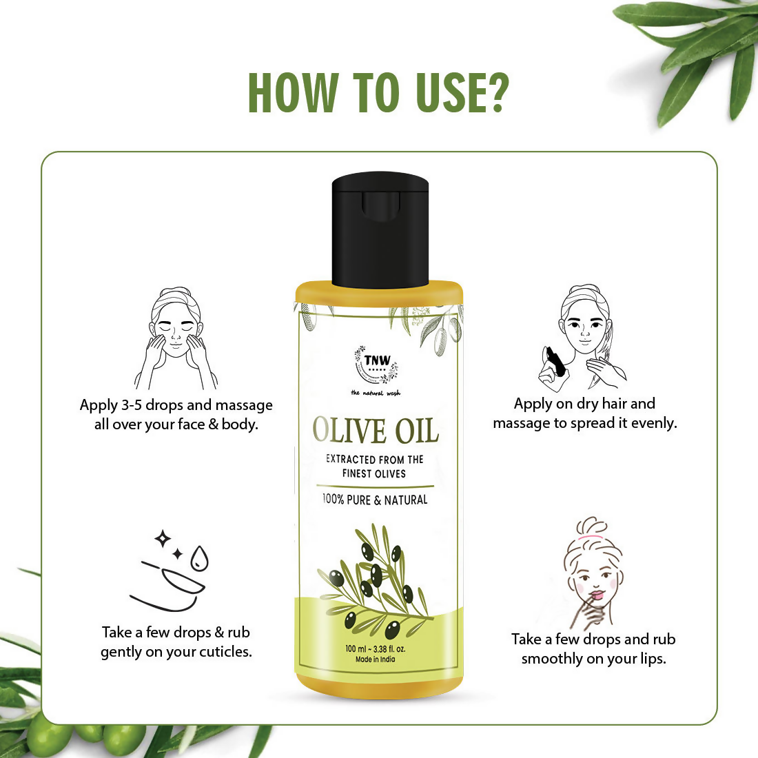 The Natural Wash Olive Oil Non-Sticky & Lightweight