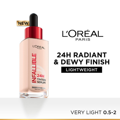 L'Oreal Paris Infallible 24H Tinted Serum Foundation - Very Light
