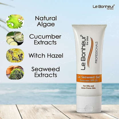 Le Bonheur Seaweed Gel Sunscreen SPF 25 For Skin Fairness