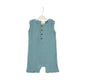 Sunshine Baby Cute Organic Muslin Cotton Sleeveless Knee Length Rompers - Teal