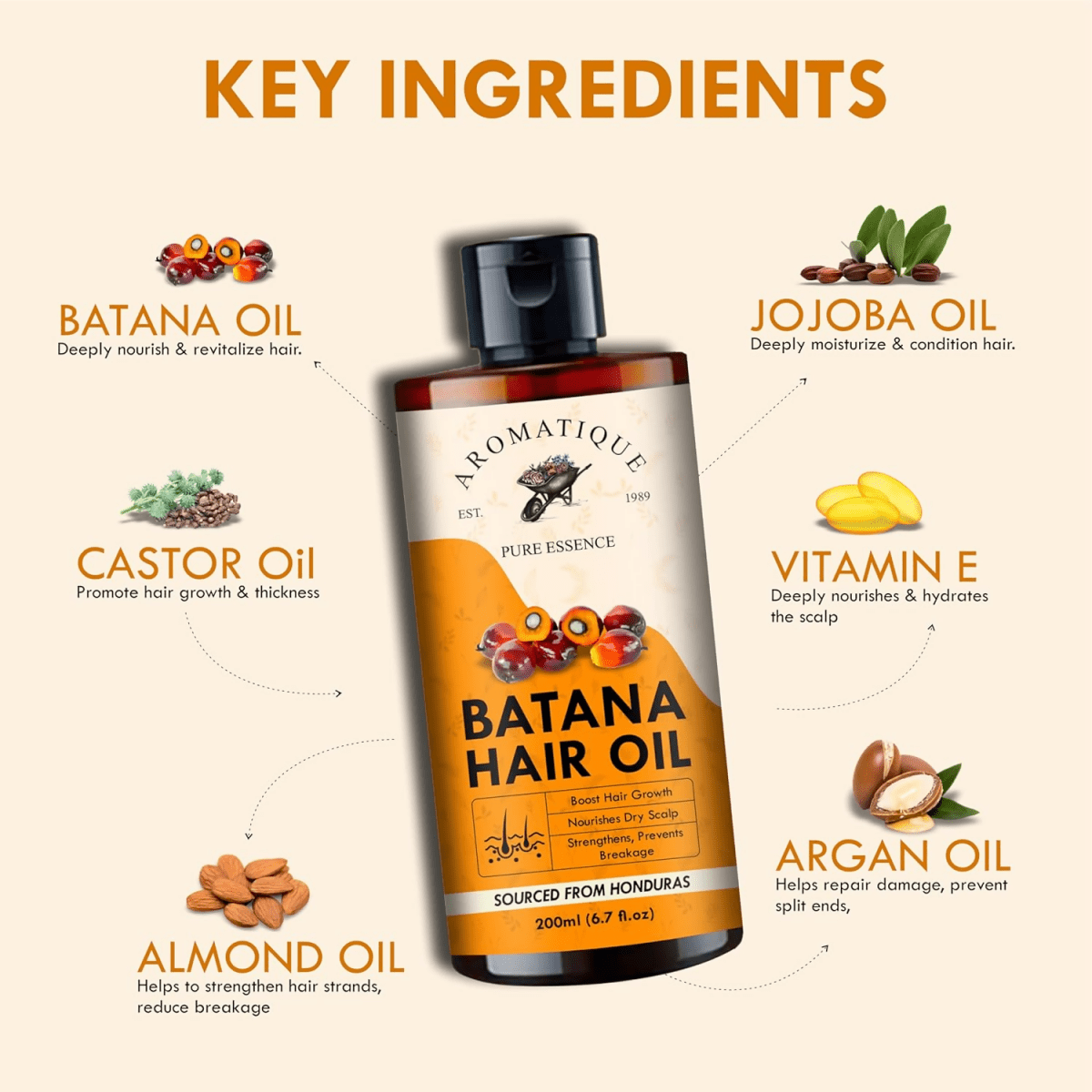 Aromatique Pure Batana Oil For Hair Growth