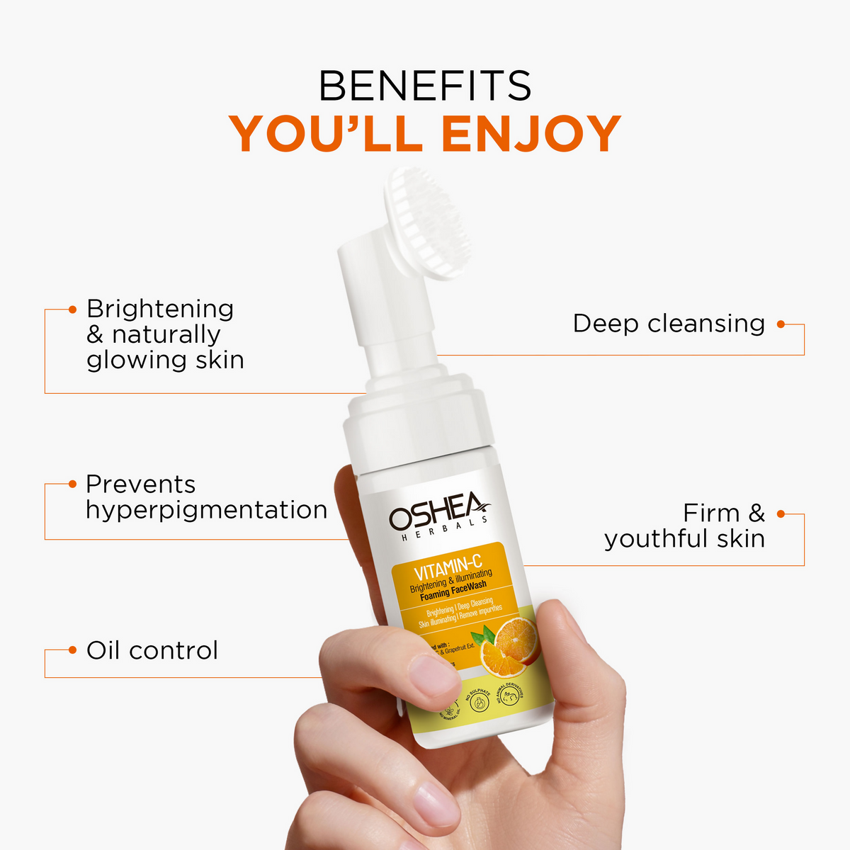 Oshea Herbals Brightening & Illuminating Foaming Face Wash