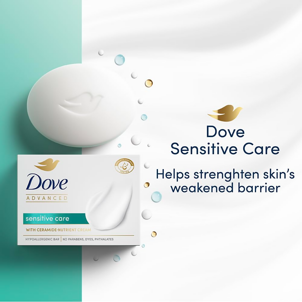 Dove Advanced Sensitive Care Bar With Ceramide And Nutrient Cream