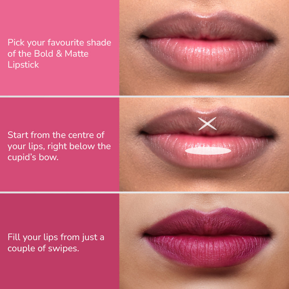 Mila Beaute Bold & Matte Long Lasting Highly Pigmented Lipstick - Red Carpet