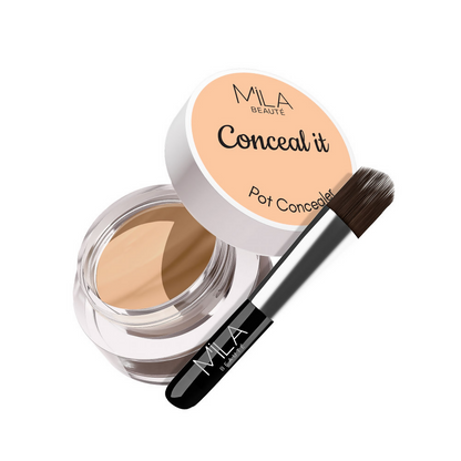Mila Beaute Conceal It Pot Concealer Creamy Matte Finish with SPF 15 - Medium Beige