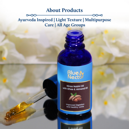 Blue Nectar Nabhi Oil With Pure Ghee & Almond Oil