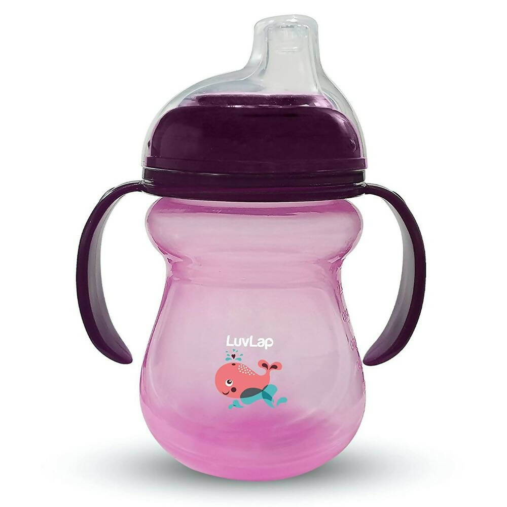 LuvLap Moby Little Spout Sipper for 6m+ (Purple)