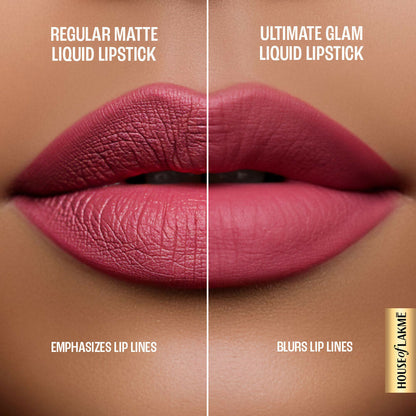 Lakme Ultimate Glam Matte Liquid Lipstick - Pink Prom