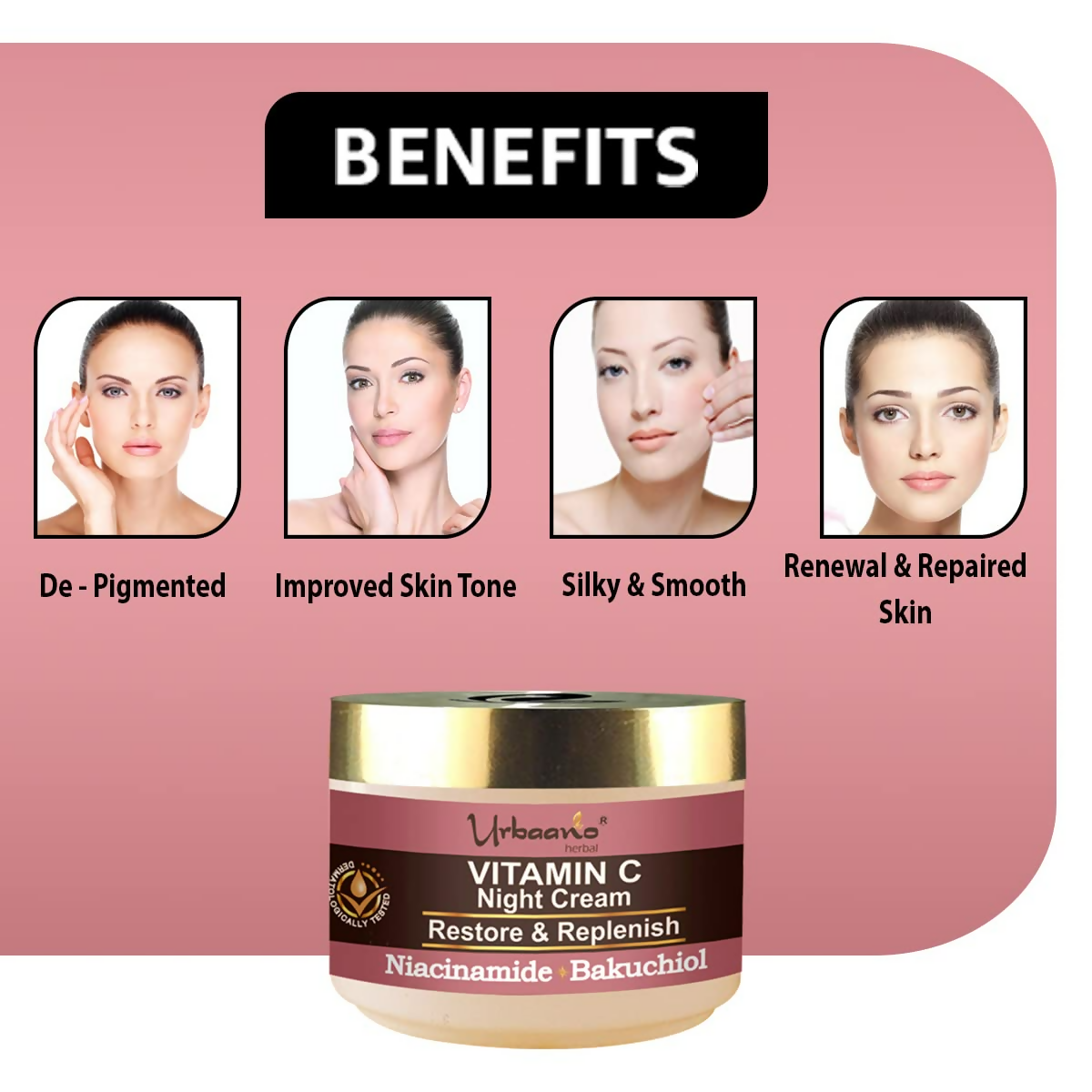 Urbaano Herbal Vitamin C Night Cream Glow
