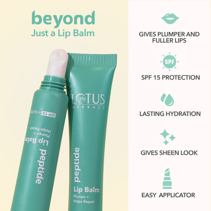 Lotus Herbals Lip Balm With SPF 15 - Peptide