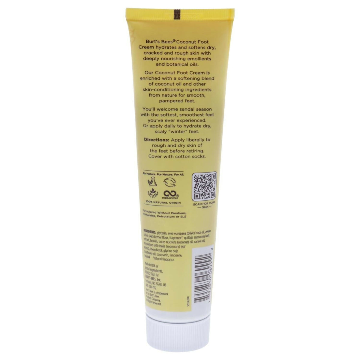 Burt's Bees Softening Foot Cream with Coconut Oil & Soap Bark
